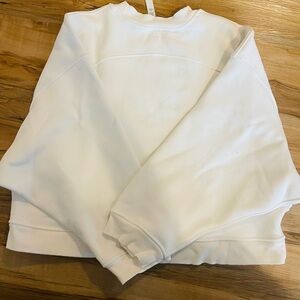 Lululemon Athletica White Ribbed Crewneck